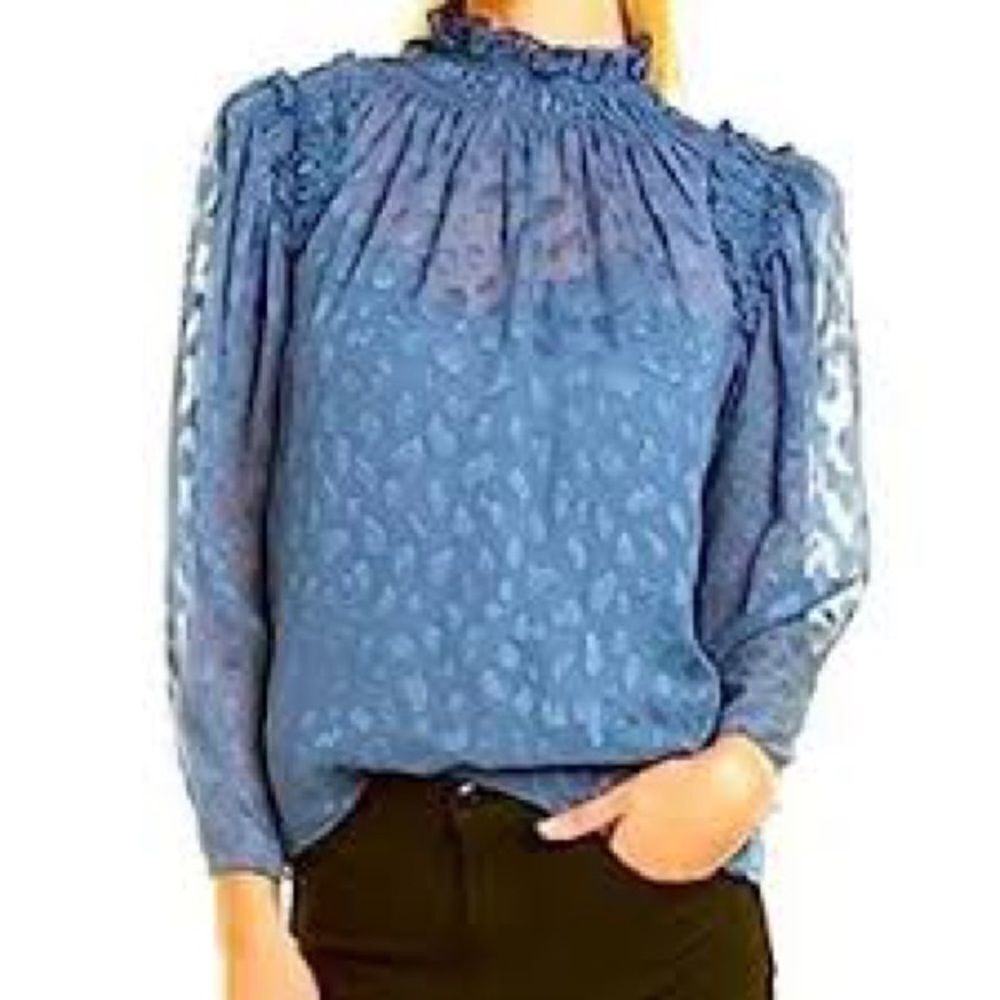 NWT Rebecca Taylor Le Chemise in Storm